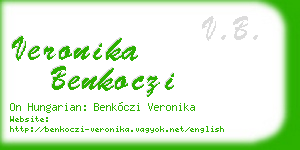 veronika benkoczi business card